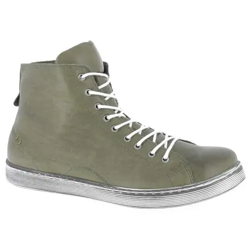 Produktbild: Andrea Conti Damen 0341500 Schnürboots Sneaker High mit Reißverschluss, Größe:42 EU, Farbe:Grün