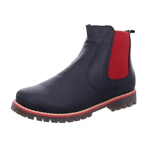 Produktbild: Andrea Conti Damen Stiefelette, schwarz/rot, 40 EU