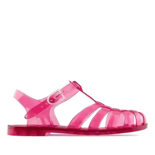 Produktbild: Andrés Machado - Strandschuhe - Widerstandsfähiges PVC - Schnallenverschluss - Für den Strand und den Fluss - Fresa- 35 EU (Erdbeerfarbene, EU Schuhgrößensystem, Erwachsene, Damen, Numerisch, M, 35)