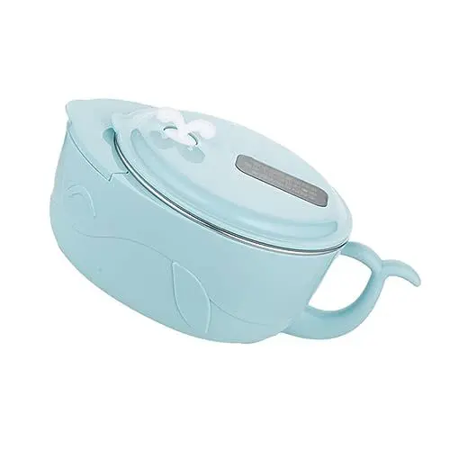 Produktbild: ANDRESLAD 1Stk Schale für Nahrungsergänzungsmittel Babybesteck Babygeschirr Ergänzungsfutternapf kinderbesteck kindergeschirr intelligente Saugnapf Schüssel mit Touchscreen Edelstahl 316