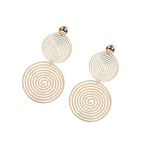 Produktbild: ANDRESLAD 1 Paar Kreis Ohrring große ohrringe kolczyki damskie goldohrringe gold earrings Ohrringe für Party Damen Ohrringe Mädchen Ohrringe Tropfenohrringe Modische Ohrringe Golden