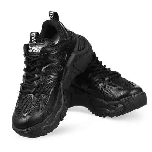 Produktbild: ANDRESLAD Modische Sneakers für Damen klobige Damen-Sneaker Bequeme Dicke Sohle strapazierfähiges Material rutschfeste Sohle Größe 36