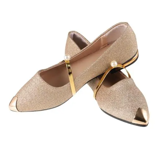 Produktbild: ANDRESLAD Hautfarbene Schuhe Für Damen Flache Einzelschuhe Detail Für Spitze Zehenpartie