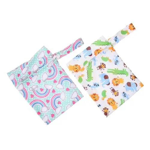 Produktbild: ANDRESLAD 2pcs Reusable Hängen Windel Organizer Windel Nass Taschen Für Neugeborene Kleinkinder