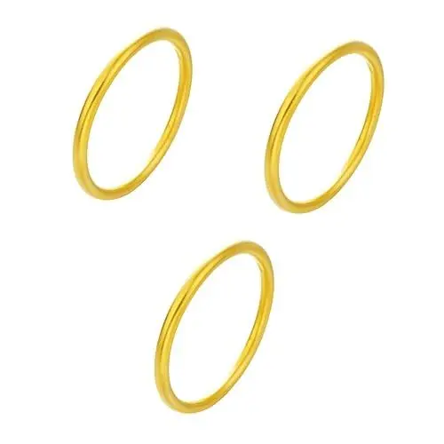 Produktbild: ANDRESLAD 3 Stk vermessingtes Armband Vietnamisches Goldarmband Gelbgold überzogenes Armband Armreifen für Damen sandstrahlen armband uhrenarmbänder alliviales Goldarmband Damenarmband