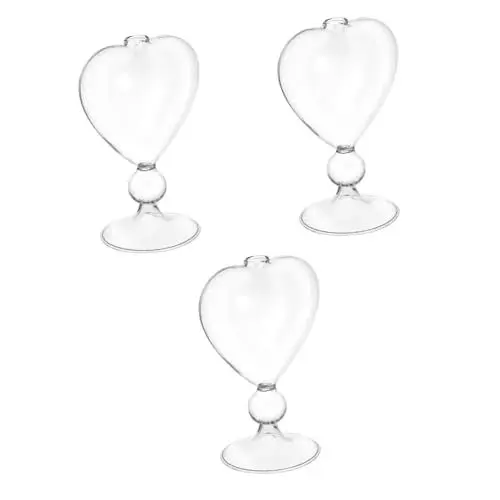 Produktbild: ANDRESLAD 3 Stück Hydrokultur-blumenvase Glas-pflanzgefäß Für Den Schreibtisch Vase Für Die Dekoration Von Blumenarrangements Zu Hause Einfach Zu Verstauen