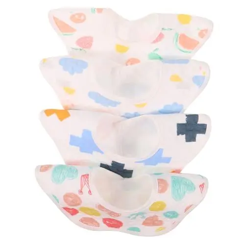 Produktbild: ANDRESLAD 4 Stück -Lätzchen bibs babylätzen babygeschenke latzerl für Unisex-Babylätzchen isst Lätzchen Sabberlätzchen für Babys Babylätzchen für Neugeborene Baumwolle