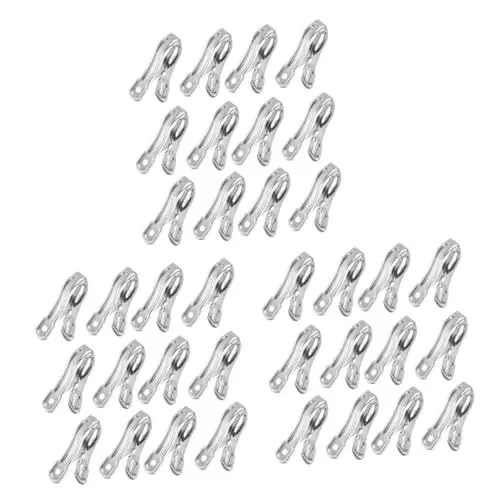 Produktbild: ANDRESLAD 60 STK Gartenklemme Aus Edelstahl Klemmen Für Sonnenschirmnetze Schatten-kleiderklammern Für Pflanzenabdeckungen Schatten Tuch Clip Gartenglocke Silver Rostfreier Stahl
