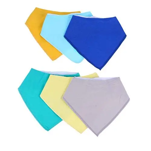 Produktbild: ANDRESLAD Unisex-baby-lätzchen-set 6er-pack Saugfähige Baumwoll-lätzchen Bandana-stil Speicheltuch Für Neugeborene Und Kleinkinder 3–24 Monate