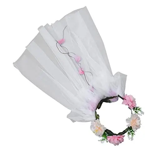 Produktbild: ANDRESLAD Hochzeitsgirlande Feenblumen-Stirnband Blumenstirnbänder Braut Stirnband Stirnband Fee wedding hair accessories brauthaatschmuck Brautschleier Seidenblumengirlande
