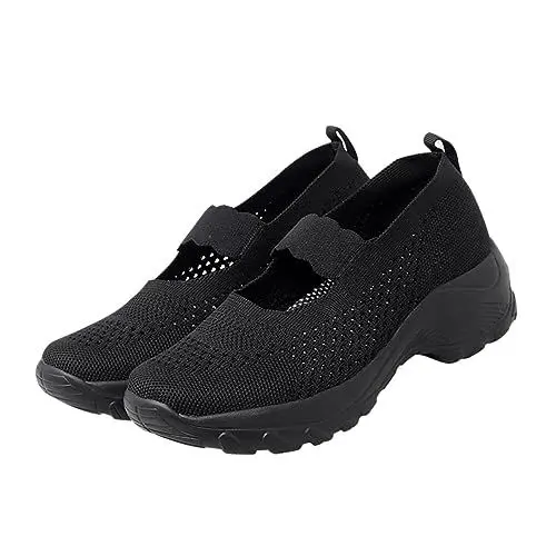 Produktbild: ANDRESLAD Leichte Damenschuhe Mit Dicker Sohle Atmungsaktivem Mesh Ideal Für Freizeit Und Wandern Größe 37 in Modischem Design