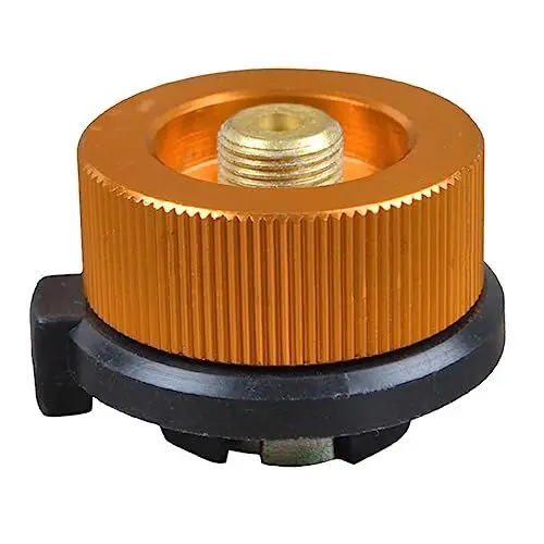 Produktbild: ANDRESLAD Outdoor Herd Anschlusskopf Golden Geteilter Gasflaschen Adapter Für Camping Picknick Grill Transferdüsen Konvertierung Für Gasgrills