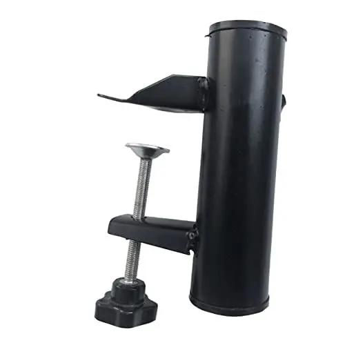 Produktbild: ANDRESLAD Parasol Halterung Für Sonnenschirme Stabiler Verstellbarer Clip Für Garten Terrasse Balkon Und Strand Windfestes Design Mit Schnellverschluss Schwarz