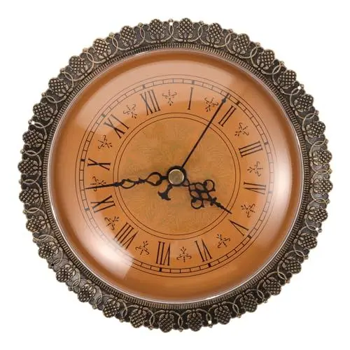 Produktbild: ANDRESLAD Wanduhr Einsatz Vintage Runde Uhr Quarzwerk Für Antike Retro Uhr