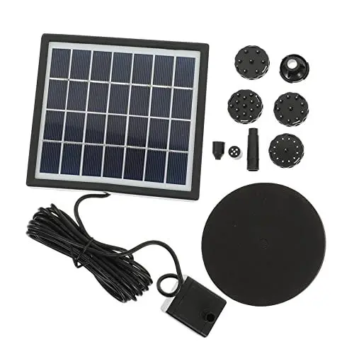 Produktbild: ANDRESLAD Solarbrunnen Für Garten Solarbetriebene Teichpumpe Solar Wasserpumpe Für Teich Solarbrunnen Wasserspeier Solar Gartenbrunnen 1 Satz