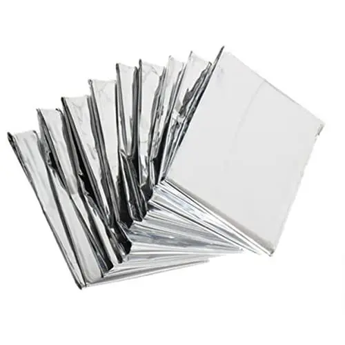 Produktbild: ANDRESLAD Reflektierendes Notfalldecken-Set 6er-Pack Wärmereflektierende Foliendecken Für Kaltes Wetter Gartenarbeit Heimgebrauch