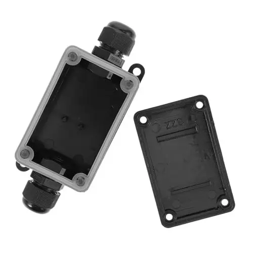 Produktbild: ANDRESLAD Wasserdichte Anschlussdose Aus Kunststoff Elektrischer Abzweigkasten Für Außenbereich Universeller Leitungskasten Ideal Für Gartenbox Und Kabeldurchführung
