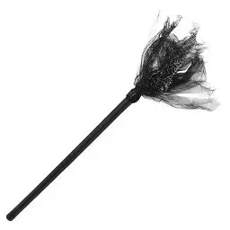 Produktbild: ANDRESLAD abnehmbarer Besen Hexenbesen Halloween-Besen kinder dekor Cosplay-Kostüm halloween dekoration halloween-dekoration Halloween-Partyzubehör Hexenkostüm Besen Gittergewebe Black