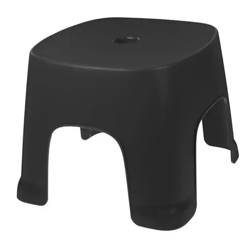 Produktbild: ANDRESLAD Fußhocker Tritthocker aus Kunststoff für Jungen und Mädchen Hockhocker fürs Badezimmer Rutschfester Fußhocker für Kleinkinder Hocker für Jungen und Mädchen Tritthocker für Jungen und Mädchen
