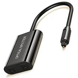 Produktbild: ANDTOBO <strong>Aufgerüstet Digitaler Toslink Optischer Splitter 1 in 2 Audiokabel Adapter -<strong>Aktiv Splitter:</strong> 