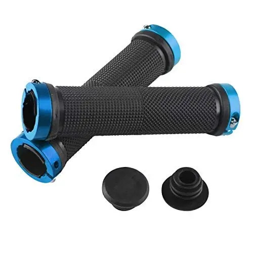 Produktbild: Andux Doppelschleuse Fahrradgriffe/Fahrradlenker Griffe Rubber Mountainbikes BMX-Räder ZXC-CB01 (blau)