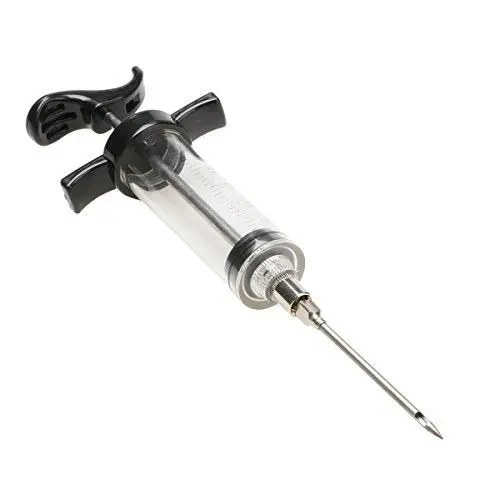 Produktbild: Andux Zone Edelstahl-Spritze/Marinier spritze, Inklusive Nadeln 30 ml Fassungsvermögen 09-ZSQ-001 (schwarz)