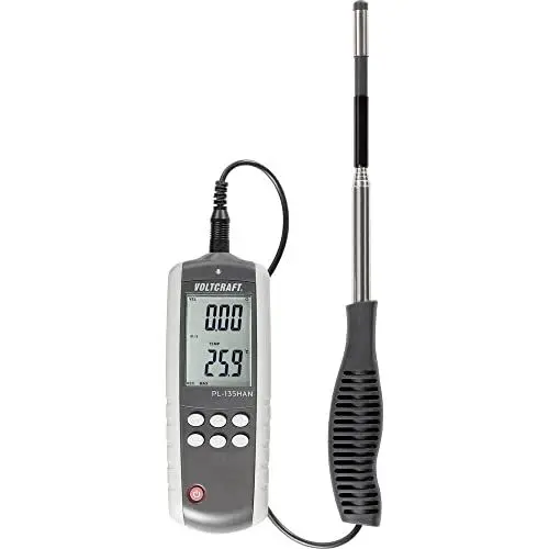 Produktbild: Anemometer VOLTCRAFT PL-135HAN 0.1 bis 25 m/s