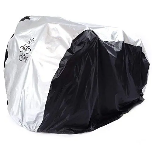 Produktbild: ANFTOP fahrradabdeckung für 2 fahrräder wasserdicht fahrradschutzhülle wasserfest Fahrrad schutzhülle Fahrradschutz Indoor Outdoor Abdeckung, fahrradabdeckungen Nylon Cover 200x75x110CM Hülle