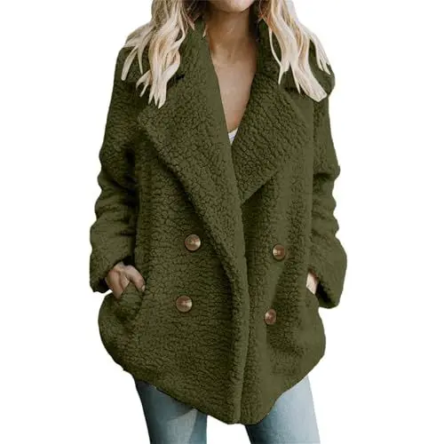 Produktbild: angebot black friday mantel grau damen mantel damen herbst teddy mantel damen lang wanderbekleidung damen gefütterte regenjacke damen jacke mit kapuze damen dicke winterjacke damen