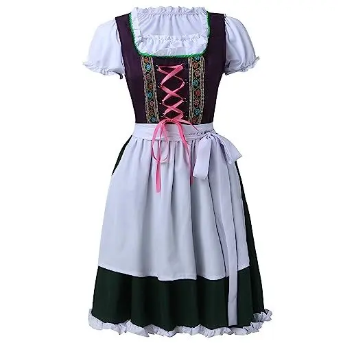 Produktbild: Angebote Dirndl 50Cm Dirndlbluse Damen Oktoberfest Dirndl Dirndl Set 3 Teilig Damen Oberteil Oktoberfest Damen Bluse Sale Angebote