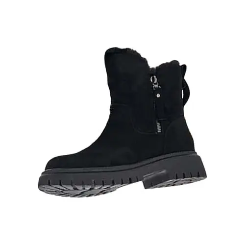 Produktbild: blitzangebote Stiefel Damen Schwarz Stylisch & Praktisch Winterstiefel Damen Casual Spitze Zehe Klobiger Blockabsa retourenkauf angebote meine bestellungen anzeigen 2024