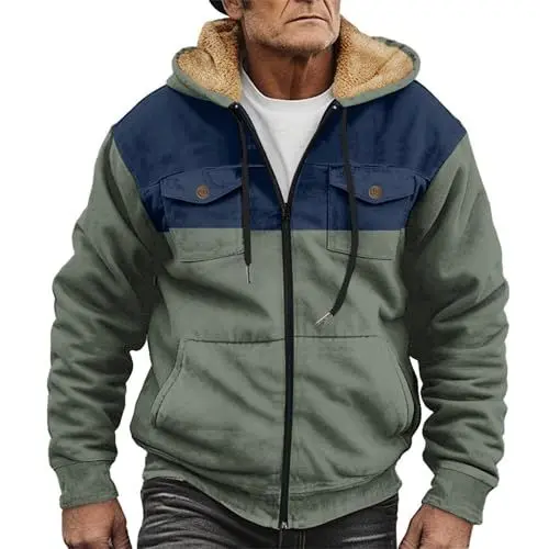 Produktbild: black friday cyber monday halloween mantel parka herren winter teddy-jacke mit kapuze jeansjacke herren original leder jacken herren arbeitsjacke softshell herren kapuzenjacke herren sale