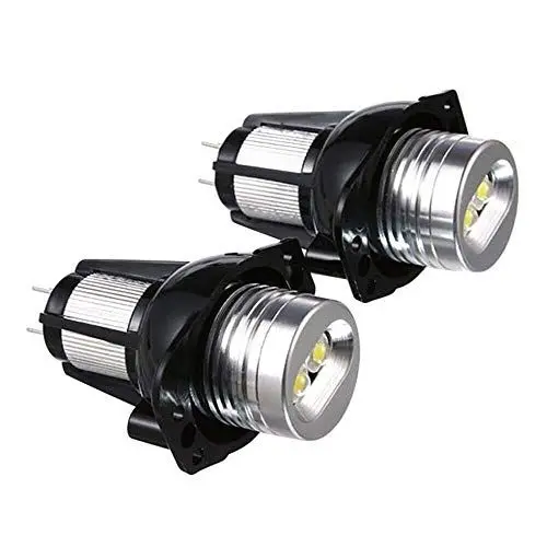 Produktbild: Angel Eyes,Angel Eye Halo LED Auto Lampenbirne 2 Stück E90 Angel Eyes Halo Ring LED Licht 6 Watt Marker Birne Xenon White for BMW Auto Lauflicht 2020