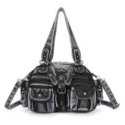 Produktbild: Angel Kiss Handtaschen Damen,Henkeltasche PU Leder Shopper Groß Umhängetasche Schultertasche mit Abnehmbarer Gurt