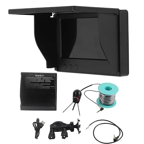 Produktbild: Angelkamera Video-DVR- Fischfinder, 4,3-Zoll-LCD-, 190 ° Drehbare Ansicht, IP67 wasserdichte Unterwasser-Angelkamera, Unterwasser-Angelkamera-Kit für das