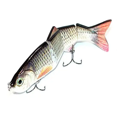 Produktbild: Angelköder Kunstköder Wobbler Köder Hechtköder Angelzubehör Raubfisch - 1 x Rotauge 150 mm für Spinnrute zum Spinnfischen als Köderfisch für Waller Barsch Angeln Tiefläufer von PRIOstahl