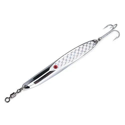 Produktbild: Angelköder Salzwasser Süßwasser Köder Fisch Metallköder Drillinge(84g-Silber)