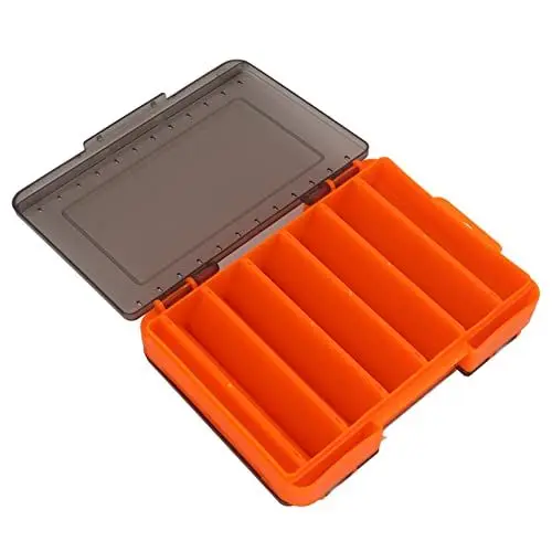 Produktbild: Angelköder-Aufbewahrungsbox, Doppelseitige Angelbox. Angelköder-Box, Doppelseitige Köderbox, Sturzsicher, Atmungsaktiv, Tragbar, Verschleißfest, Wasserdicht (ORANGE)