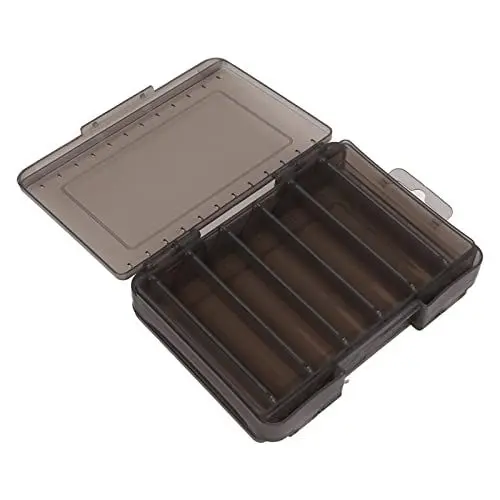 Produktbild: Angelköder-Aufbewahrungsbox, Doppelseitige Angelbox. Angelköder-Box, Doppelseitige Köderbox, Sturzsicher, Atmungsaktiv, Tragbar, Verschleißfest, Wasserdicht (GREY)
