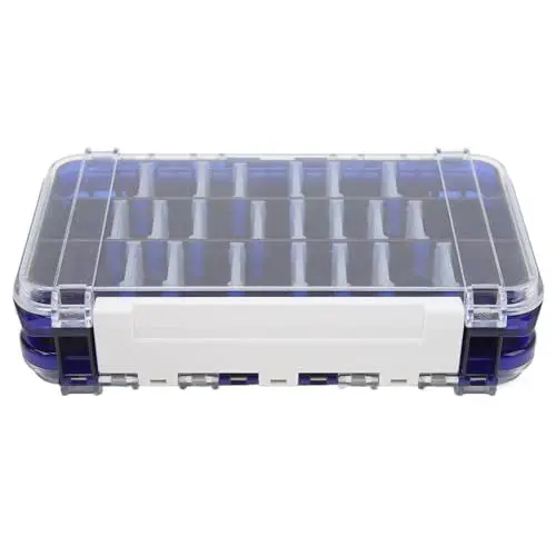 Produktbild: Angelköder-Box, Mehrzweck-wasserdichte, Transparente, Tragbare Angelköder-Aufbewahrungsbox für Fishman für den Außenbereich (BLUE)
