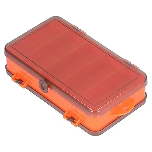 Produktbild: Angelköder-Box, umkehrbarer Köderkoffer, doppelseitiger Kunststoff-Köder-Aufbewahrungsbox-Organizer (Red)