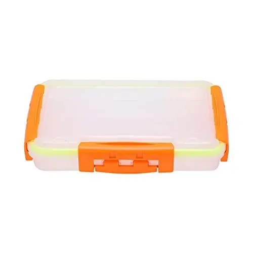 Produktbild: Angelköderbox, Angelköderbox, Angelgeräte-Organizer, Angelzubehör-Aufbewahrungsbox für Outdoor-Angeln, klein, transparent, PVC