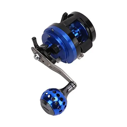 Produktbild: Angelrolle, Metalltrommel 7+1BB 4,7:1 Hochgeschwindigkeits-Angelrolle mit Maximaler Magnetkraftbremse von 6 Kg für Baitcasting-Angelrolle (OC200 Einarmschwinge rechts)