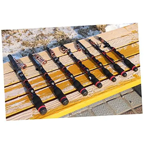 Produktbild: FOYTOKI Faltbare Angelrute Tragbares Angelzubehör Für Angelliebhaber Teleskopierbar Und Kompakt Für Reisen Und Outdoor-aktivitäten Schwarz