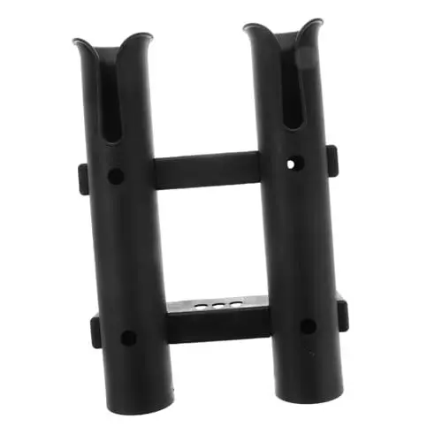 Produktbild: BESPORTBLE Marine Angelrutenhalter Bootsrutenhalter für Kajaks und Boote Stabiles Abs-material Schwarz 2-loch-rutengestell
