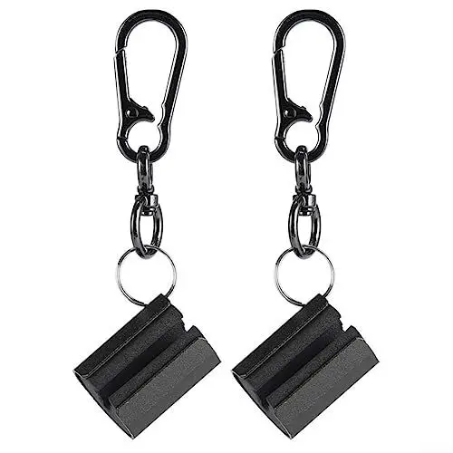 Produktbild: Angelrutenhalter, Creek Rod Clip Tragbarer Bachrutenclip Schwarz Tragbar Angelrutenhalter Angelrutenclip Fliegenfischen Zubehör 2 Stück