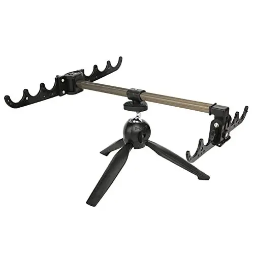 Produktbild: Angelrutenständer, Angelrutenhalterhalter, Faltbarer Stativständer, Meeresangelrute, Rutenhalterung, Outdoor, Teleskop-Eis-Angelrutenständer, Eis-Angelrutenhalter, Angelzubehör