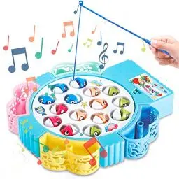 Produktbild: Angelspiel Spiele ab 3 Jahren- Angelspiel ab 2 Jahre Fische Angeln Spiel Spielzeug ab 3 Jahre, Kinderspielzeug Geschenke für 2 3 4 Jährige Brettspiel Game Set, Musik und Pädagogischem Spielzeug