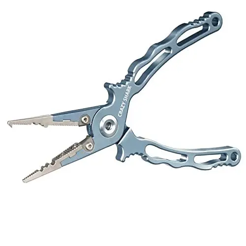 Produktbild: Angelzange Multifunktionale Aluminium Linie Cutter Hook Remover Tackle für Salzwasser/Süßwasser mit Scheide und Lanyard