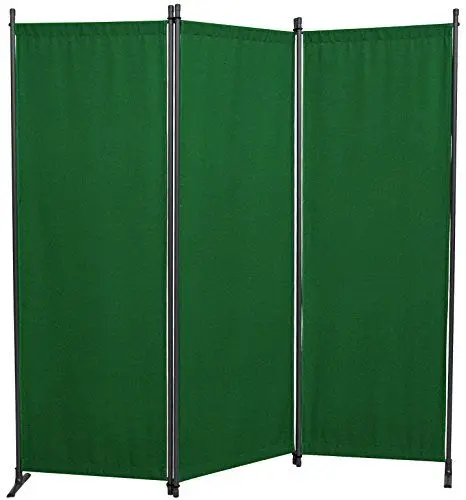 Produktbild: Angerer Freizeitmöbel GmbH Paravent - Raumteiler & Raumtrenner Sichtschutz - Outdoor Paravent für Windschutz & Schatten auf Balkon (3-teilig, PE grün)